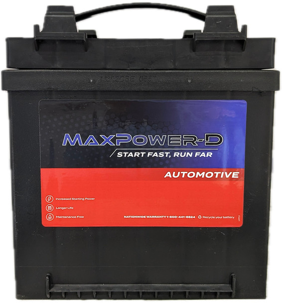 Maxpower-D 526RMF 12V 540 CCA Maintenance-Free Auto Battery (Group 26R)
