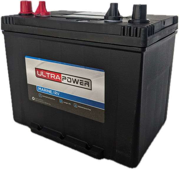 ULTRAPOWER 524M 12V 525 MCA Maintenance-Free Marine Battery (Group 24)