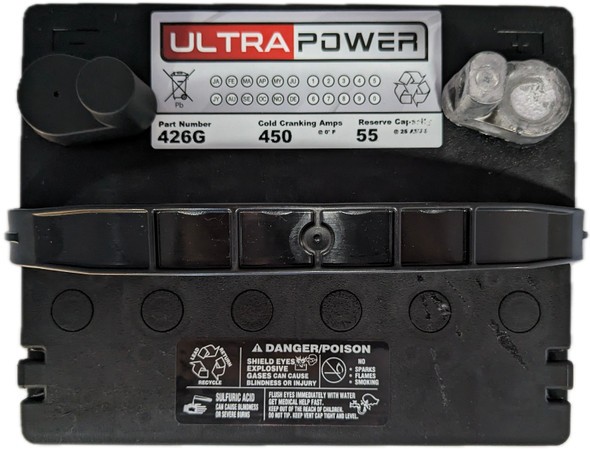 ULTRAPOWER 426G 12V 450 CCA Maintenance-Free Auto Battery (Group 24/26)