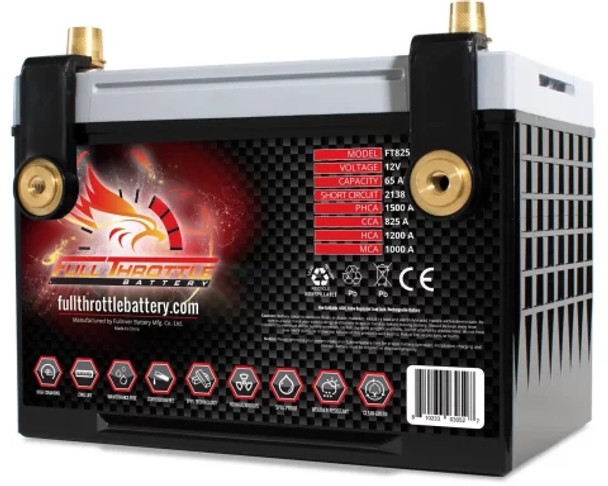 Fullriver Full Throttle FT825-78 65Ah 825 CCA AGM Battery (Group 34/78)