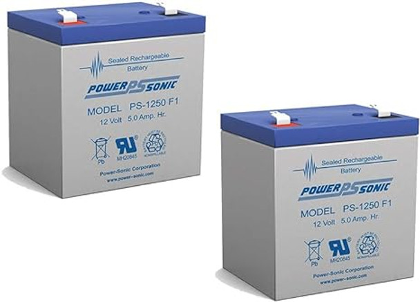 Power-Sonic 12V 5Ah Battery Replacement for Sunrise Medical ZBA-142211-2 Pack