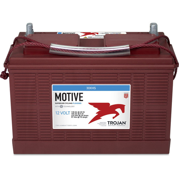Trojan Motive 30XHS 12V 130Ah Marine/RV Deep Cycle Battery (Group 30)