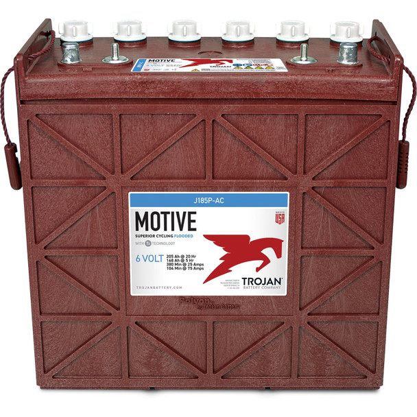 Trojan Motive J185P-AC 12V 205Ah Deep Cycle Flooded Battery (Group 924)
