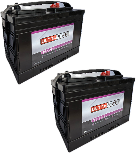 ULTRAPOWER EV27 12V 780 MCA Maintenance-Free Marine Battery (Group 27) - 2 Pack