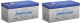 Power-Sonic PS-1230F1 12V 3Ah F1 AGM Rechargeable Battery - 2 Pack