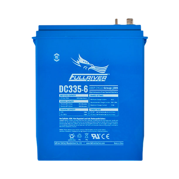 Fullriver DC335-6 6V 335Ah Deep Cycle AGM Battery (Group 902, J305)