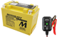 MotoBatt MBTX9U 10.5Ah 160 CCA AGM Battery bundle with NOCO GENIUS1 6V/12V 1A Charger
