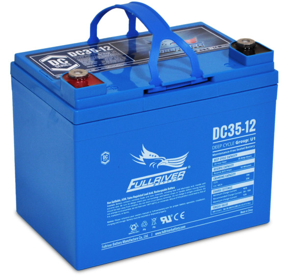 Fullriver D35-12 12V 35Ah Deep Cycle AGM Battery (Group U1)