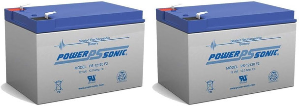 Power-Sonic PS-12120F2 12V 12Ah AGM Battery - 2 Pack