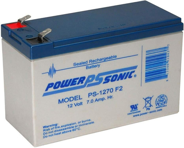 Power Sonic PS-1270 12 Volt 7 AH SLA Battery .250 F2 Terminal - 6 Pack