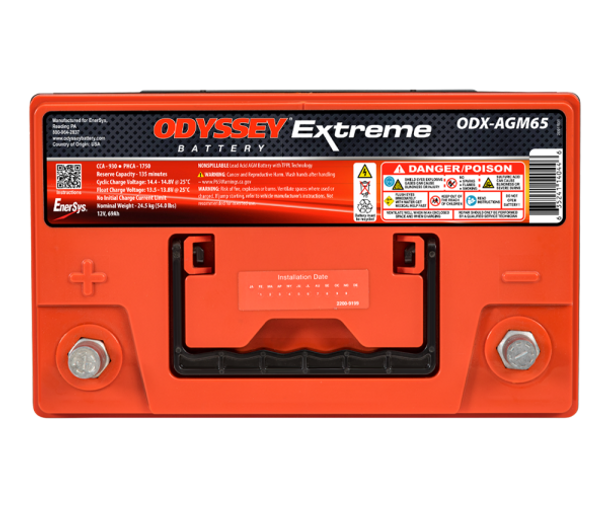 Odyssey Extreme ODX-AGM65 12V AGM Battery (Group 65)