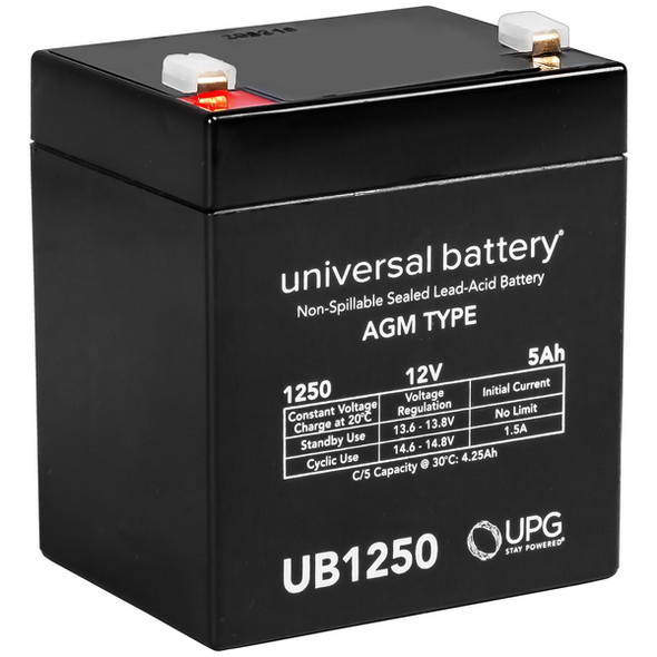 UPG UB1250-F1 12V 5Ah AGM Battery