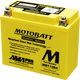 MotoBatt MBT12B4 11Ah AGM Battery bundle with NOCO GENIUS1 6V/12V 1A Charger