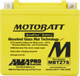 MotoBatt MHTX16 16.5Ah Hybrid Lithium Battery bundle with MotoBatt PDCT1 12V/6V 1A Charger