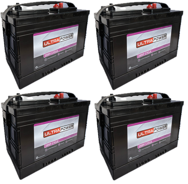 ULTRAPOWER EV27 12V 780 MCA Maintenance-Free Marine Battery (Group 27) - 4 Pack