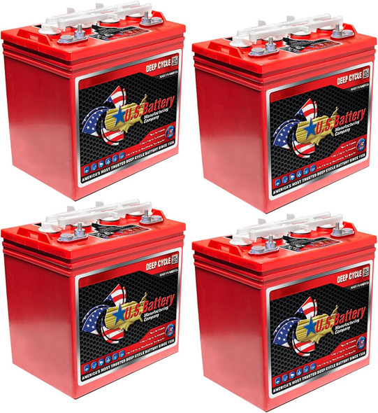 U.S. Battery US-8VGC-XC2 8V 170Ah Deep Cycle Flooded Battery (Group GC8) - 4 Pack