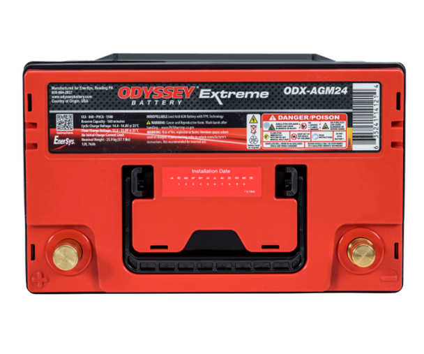 Odyssey Extreme ODX-AGM24M 12V AGM Marine Dual Purpose Battery (Group 24)