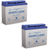 Power-Sonic PS-12180 F2 12V 18Ah AGM Rechargeable Battery - 2 Pack