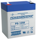 Power-Sonic PS-1250F1 12V 5Ah F1 AGM Rechargeable Battery