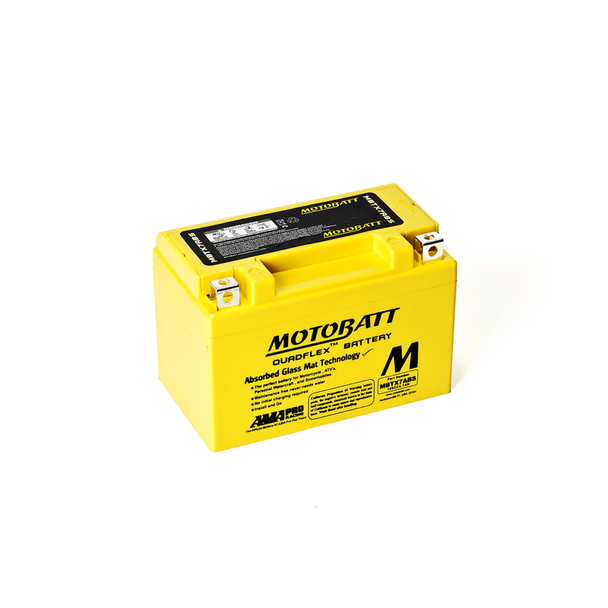 MotoBatt MBTX7ABS 7Ah 105 CCA AGM Battery bundle with NOCO GENIUS1 6V/12V 1A Charger