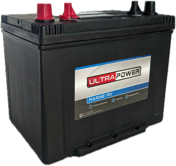 ULTRAPOWER 524M 12V 525 MCA Maintenance-Free Marine Battery (Group 24)